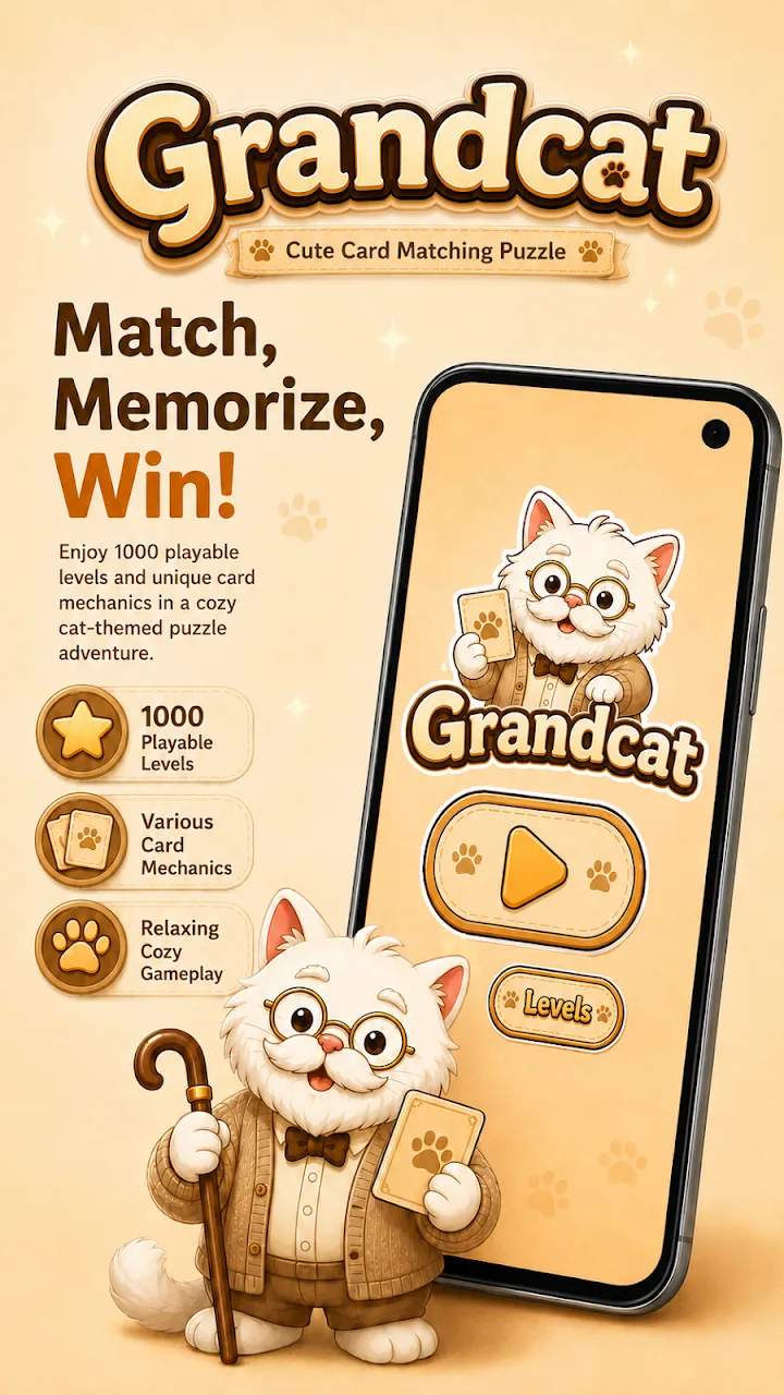 GrandCat: Memory Match Puzzle screenshot 2