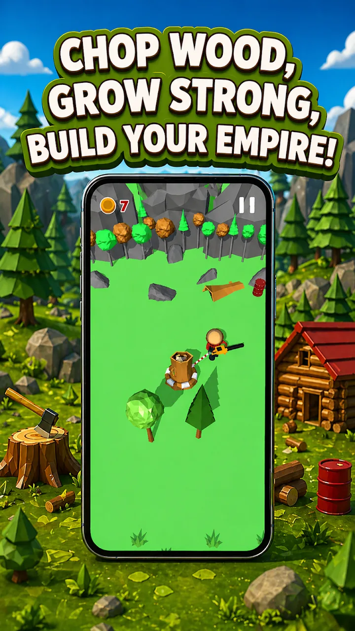 Spin & Chop: Wood Cutting screenshot 2